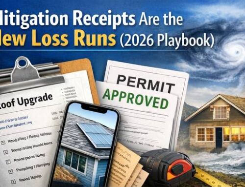 Mitigation Receipts Are the New Loss Runs (2026 Playbook)